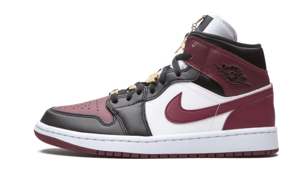 CZ4385-016 Air Jordan 1 Mid SE Black Dark Beetroot (W)