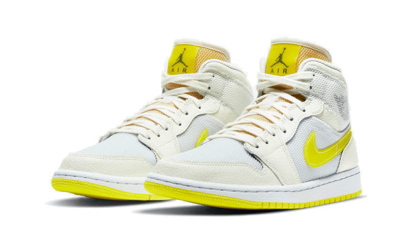 DB2822-107 Air Jordan 1 Mid SE Voltage Yellow (W)