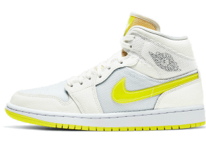 DB2822-107 Air Jordan 1 Mid SE Voltage Yellow (W)