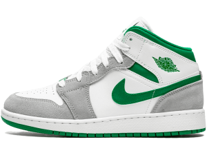 DC7248-103 Air Jordan 1 Mid Grey Green (GS)