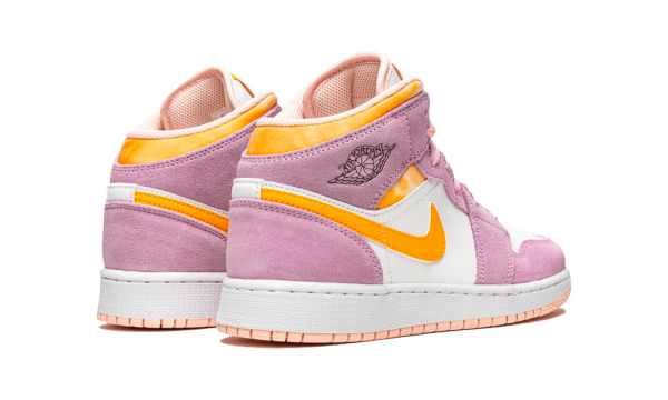 DC9517-600 Air Jordan 1 Mid Arctic Pink (GS)