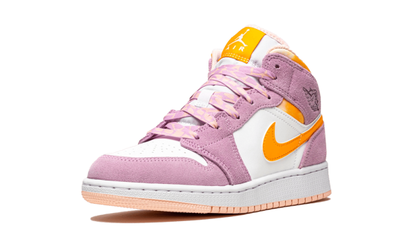 DC9517-600 Air Jordan 1 Mid Arctic Pink (GS)