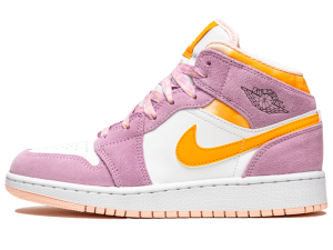 DC9517-600 Air Jordan 1 Mid Arctic Pink (GS)