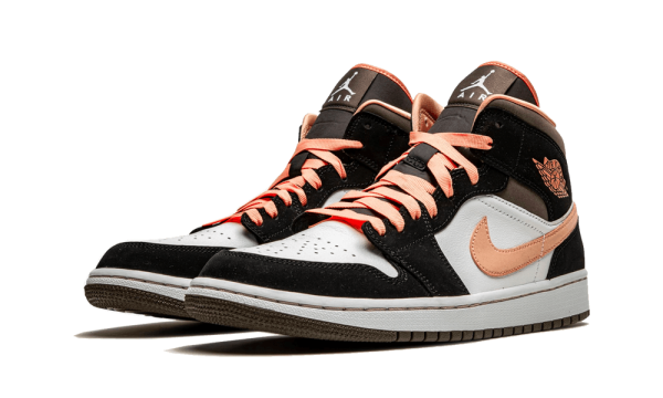 DH0210-100 Air Jordan 1 Mid Peach Mocha (W)