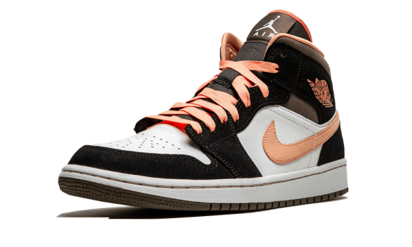 DH0210-100 Air Jordan 1 Mid Peach Mocha (W)