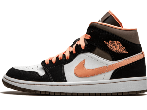 DH0210-100 Air Jordan 1 Mid Peach Mocha (W)