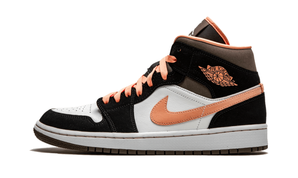 DH0210-100 Air Jordan 1 Mid Peach Mocha (W)