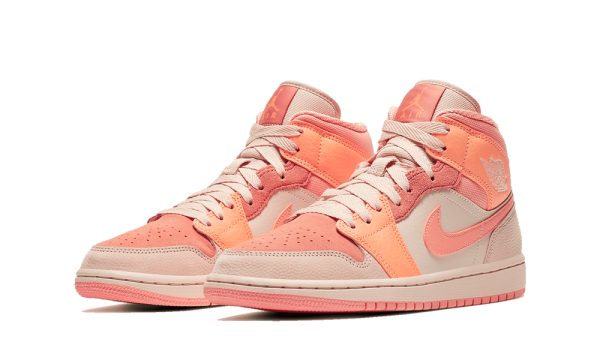 DH4270-800 Air Jordan 1 Mid Apricot Orange Terra Blush (W)