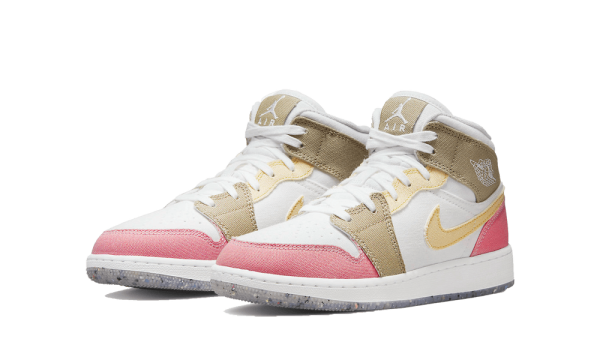 DJ0338-100 Air Jordan 1 Mid Pastel Grind (GS)