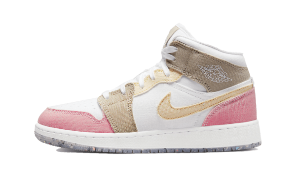 DJ0338-100 Air Jordan 1 Mid Pastel Grind (GS)