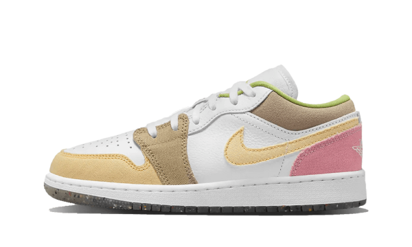 DJ0341-100 Air Jordan 1 Low Pastel Grind Vivid Green (GS)