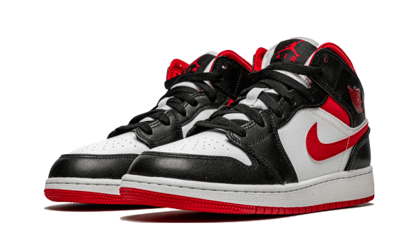 DJ4695-122 Air Jordan 1 Mid Gym Red Black White (GS)