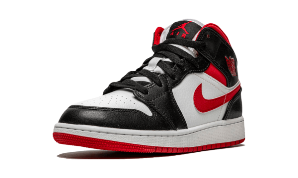 DJ4695-122 Air Jordan 1 Mid Gym Red Black White (GS)