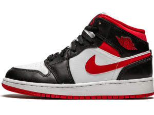 DJ4695-122 Air Jordan 1 Mid Gym Red Black White (GS)