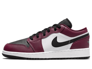 DM0589-635 Air Jordan 1 Low Dark Beetroot Roma Green (GS)