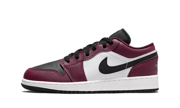 DM0589-635 Air Jordan 1 Low Dark Beetroot Roma Green (GS)