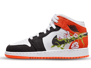 DQ8390-100 Air Jordan 1 Mid Basketball Blossom (GS)