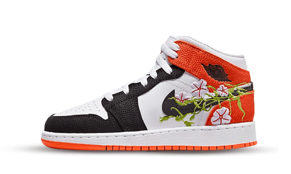 DQ8390-100 Air Jordan 1 Mid Basketball Blossom (GS)