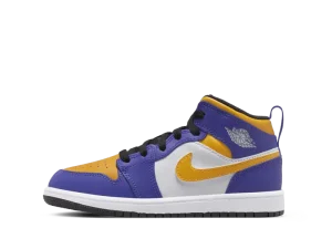 DQ8424-517 Air Jordan 1 Mid Lakers (PS)