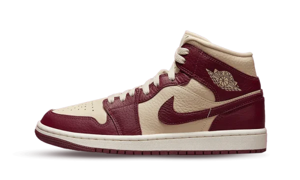 DR0501-200 Air Jordan 1 Mid SE Split Beach Cherrywood (W)