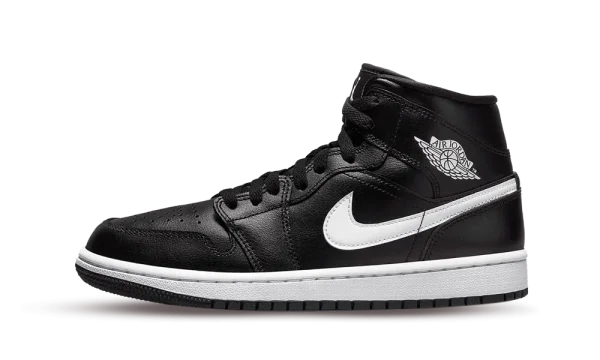 DV0991-001 Air Jordan 1 Mid Black White (W)