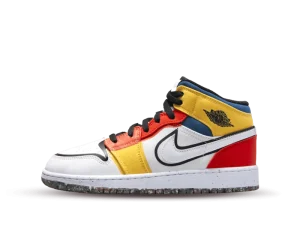 DV1316-100 Air Jordan 1 Mid SE Multicolor (GS)