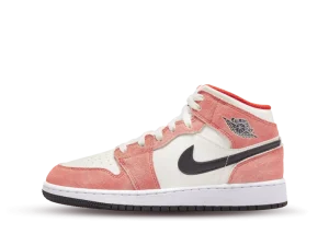 DV1336-800 Air Jordan 1 Mid SE Orange Suede (GS)