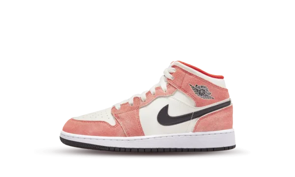 DV1336-800 Air Jordan 1 Mid SE Orange Suede (GS)