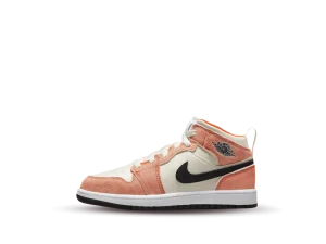 DV1341-800 Air Jordan 1 Mid SE Orange Suede (PS)