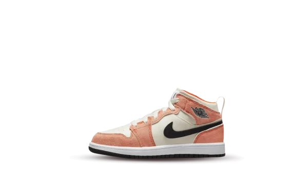 DV1341-800 Air Jordan 1 Mid SE Orange Suede (PS)