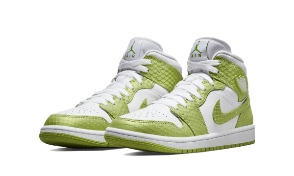 DV2959-113 Air Jordan 1 Mid Green Python (W)