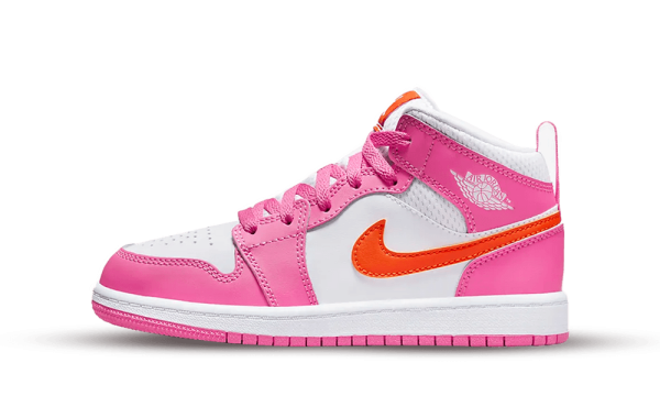 DX3238-681 Air Jordan 1 Mid Pinksicle Safety Orange (PS)