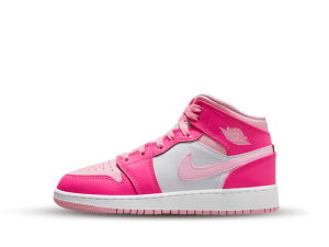 FD8780-116 Air Jordan 1 Mid Fierce Pink (GS)