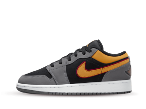 FN7671-008 Air Jordan 1 Low SE Black Vivid Orange (GS)