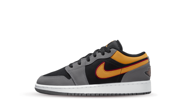 FN7671-008 Air Jordan 1 Low SE Black Vivid Orange (GS)