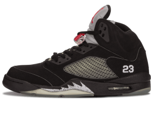 136027-004 Air Jordan 5 Retro Black Metallic