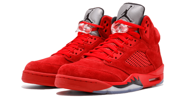 136027-602 Air Jordan 5 Retro Red Suede