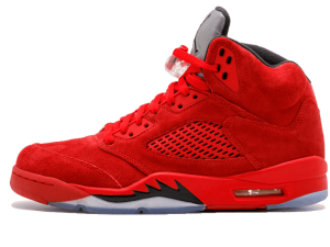 136027-602 Air Jordan 5 Retro Red Suede