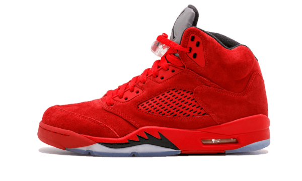 136027-602 Air Jordan 5 Retro Red Suede