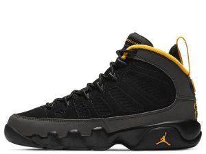 302359-070 Air Jordan 9 Retro GS Dark Charcoal University Gold