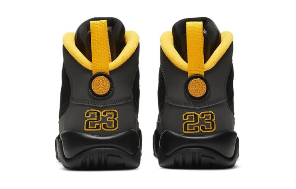 302359-070 Air Jordan 9 Retro GS Dark Charcoal University Gold