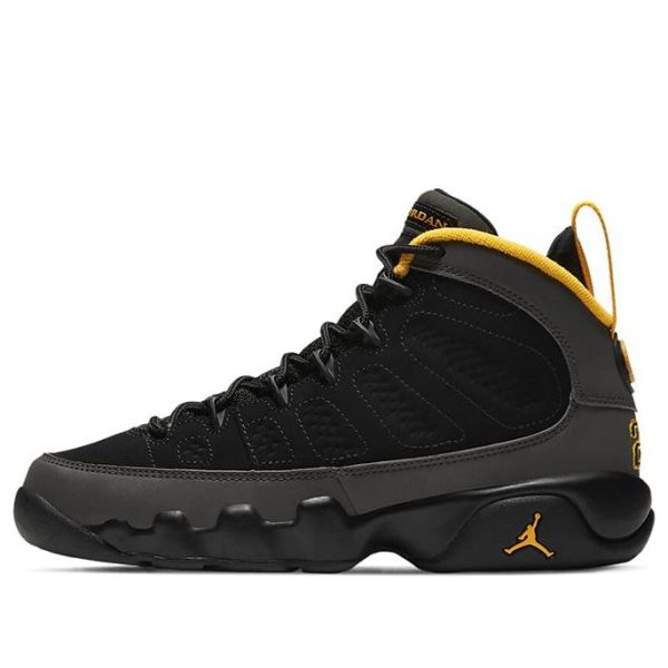 302359-070 Air Jordan 9 Retro GS Dark Charcoal University Gold