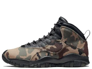 310805-201 Air Jordan 10 Retro Woodland Camo