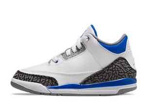 429487-145 Air Jordan 3 Retro Racer Blue (PS)