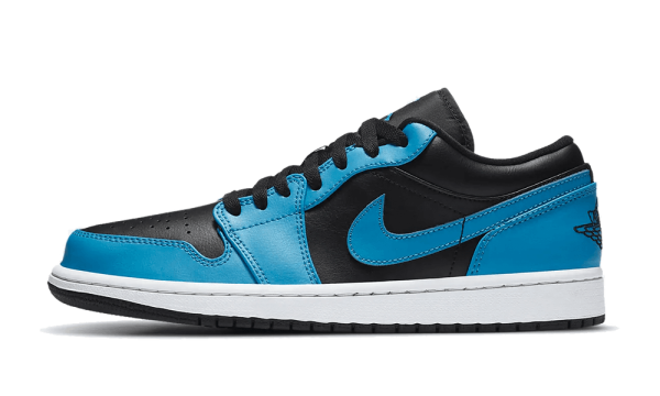 553558-410 Air Jordan 1 Low Laser Blue Black