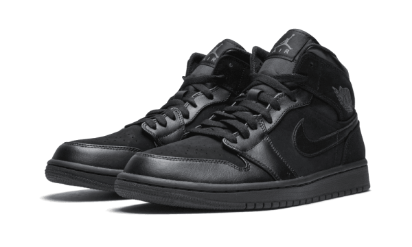 554724-050 Air Jordan 1 Mid Dark Grey Black