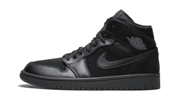 554724-050 Air Jordan 1 Mid Dark Grey Black