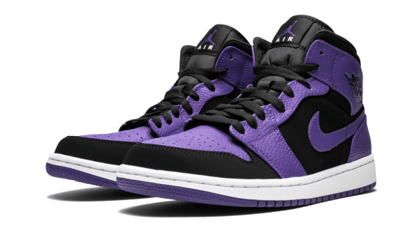 554724-051 Mode Air Jordan 1 Mid Black Dark Concord White