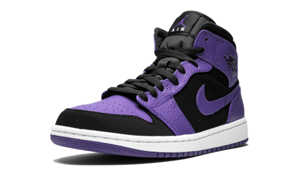 554724-051 Mode Air Jordan 1 Mid Black Dark Concord White