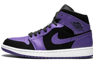 554724-051 Mode Air Jordan 1 Mid Black Dark Concord White